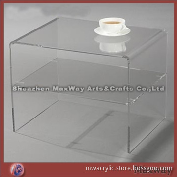 Elegant 2 tier acrylic coffee table